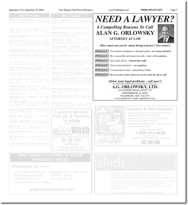 Quarter Page Ad